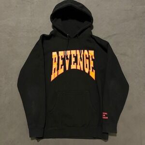 Revenge Summer‎ Sixteen Hoodie Black Orange Graphic Print Mens Large L Drake